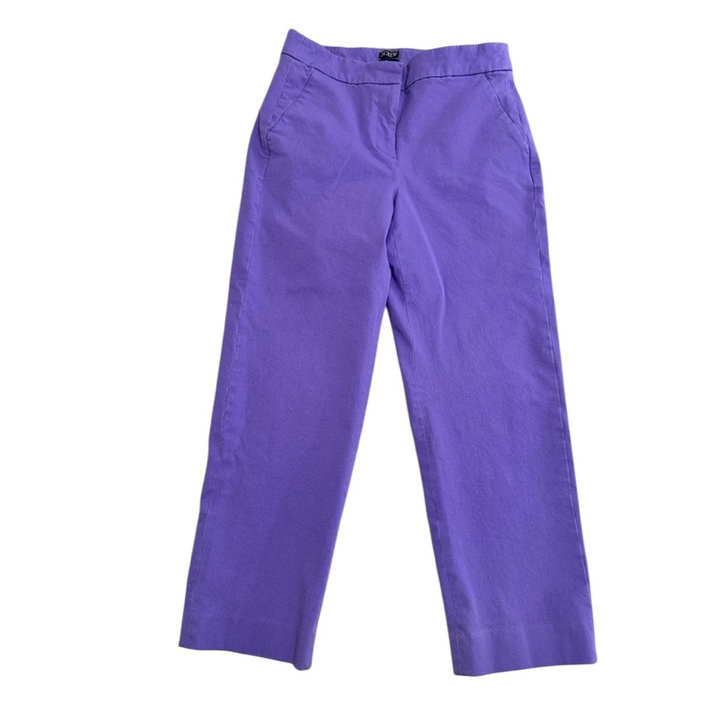J.Crew‎ Kate Pants in Purple. Slim straight-leg fit with tailored look  Size 6P